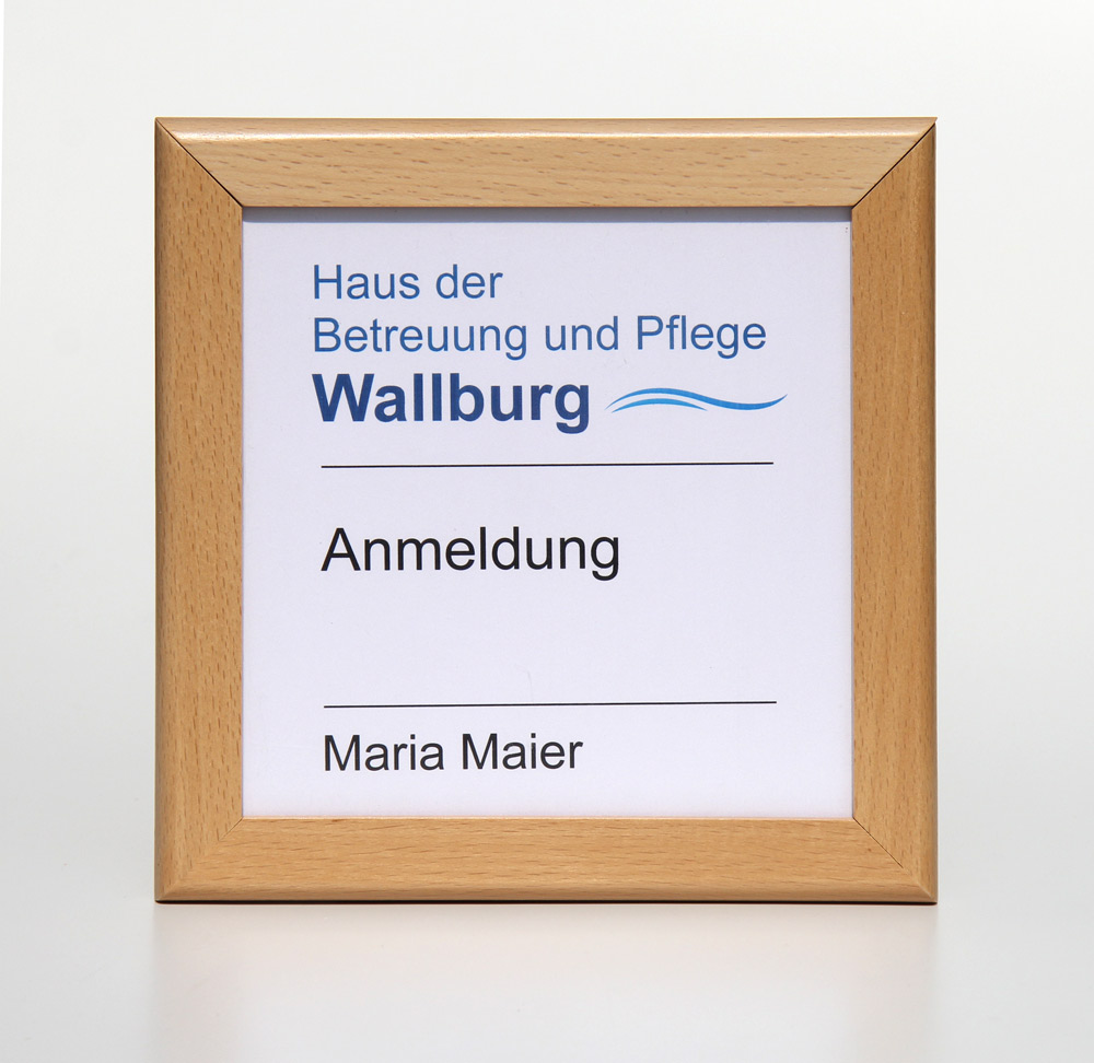 Türschild WoodSign-Buche - 234 x 321 mm A4 hoch