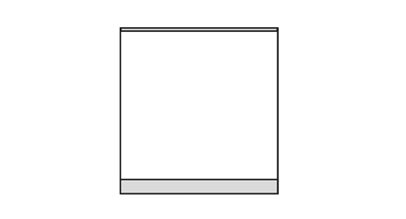 Türschild KRISTALLINO.w-ESG - 110 x 105 mm (BxH) hoch oder quer