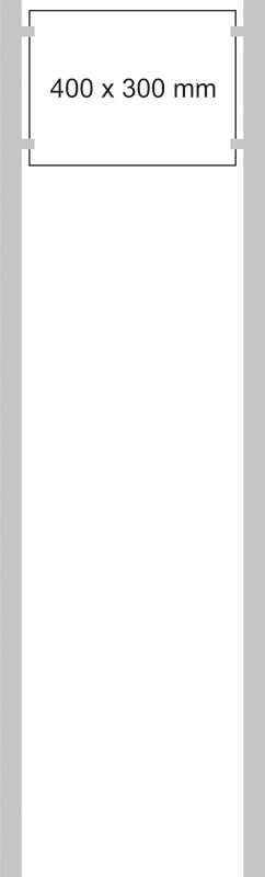 Edelstahl-Schildständer - Typ HGH-Dibond-4030