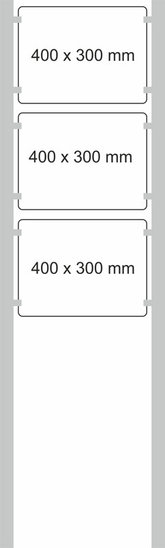 Edelstahl-Schildständer - Typ HGH-PWS-4030