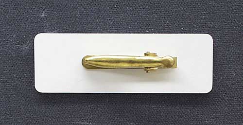 Namensschild Achteck-Elegant - 75 x 25 mm