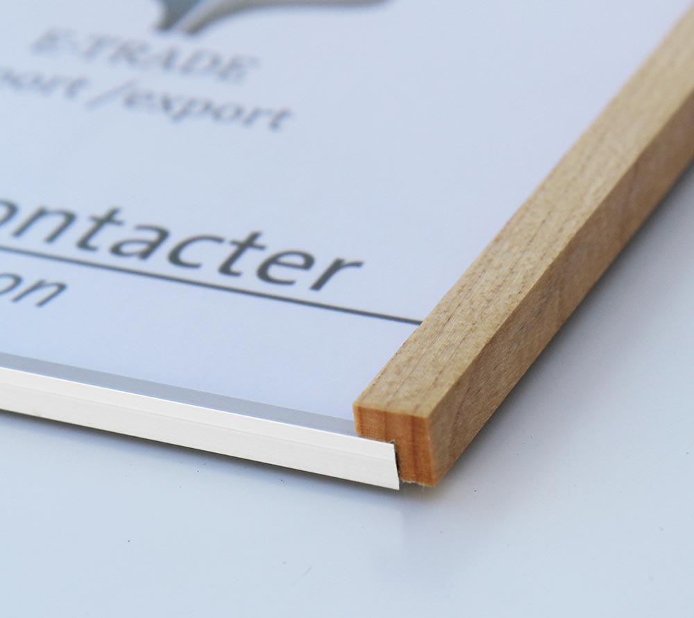 Türschild LMH Silver Line Ahorn - 308,5 x 212,5 mm  (BxH) A4 quer