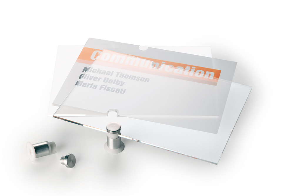 Türschild Crystal-Sign Durable - 420 x 297 mm, DIN A3