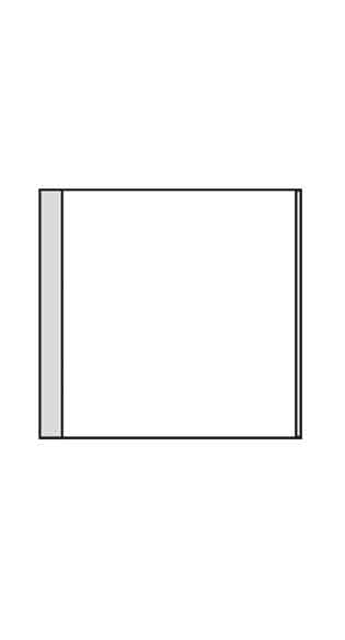 Türschild KRISTALLINO.w-ESG - 110 x 105 mm (BxH) hoch oder quer
