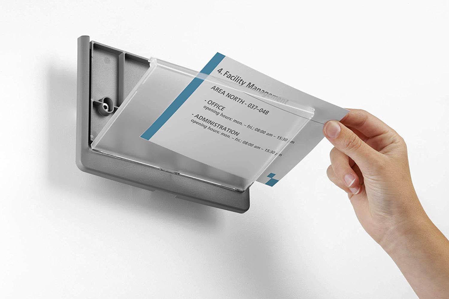Türschild Click-Sign Durable - 210 x 148,5 mm A5 quer