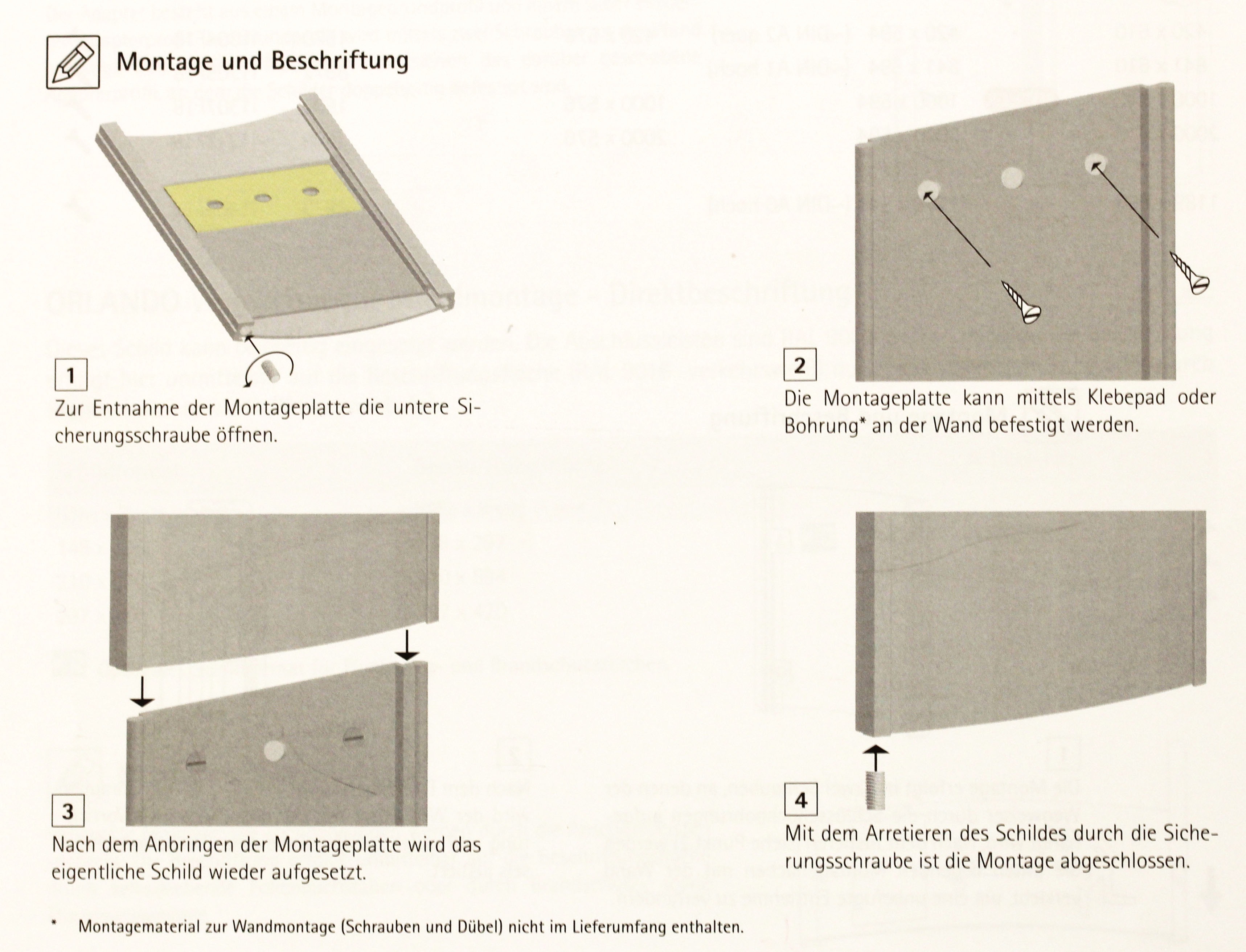 Türschild ORLANDO - 148 x 210 mm A5 hoch