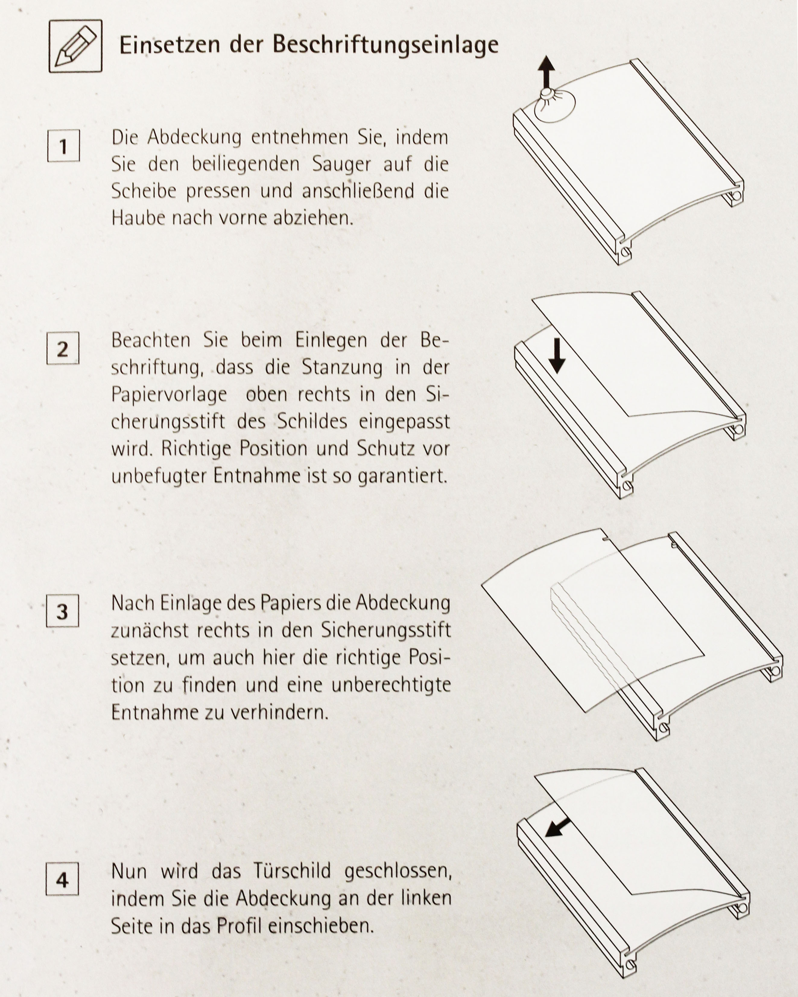 Türschild ORLANDO - 148 x 148 mm