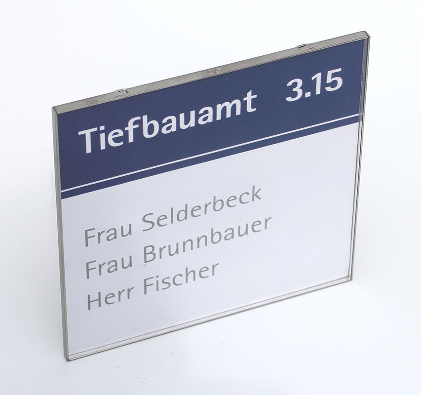 Türschild RIO - 149,5 x 74,5 mm (hoch oder quer)