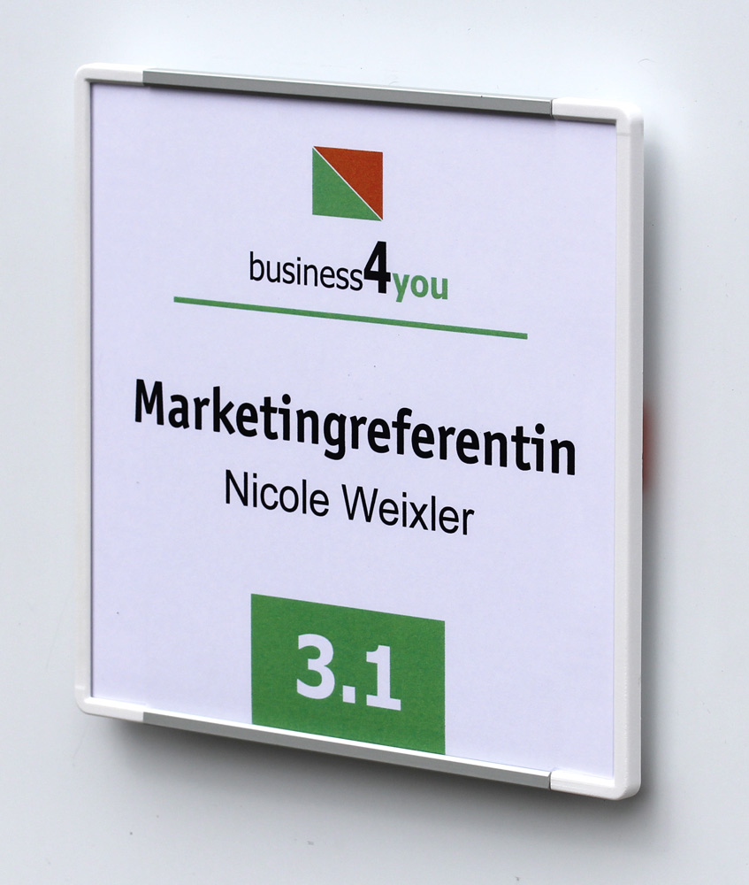 Türschild SignCode Color - 148 x 105 mm (hoch oder quer)