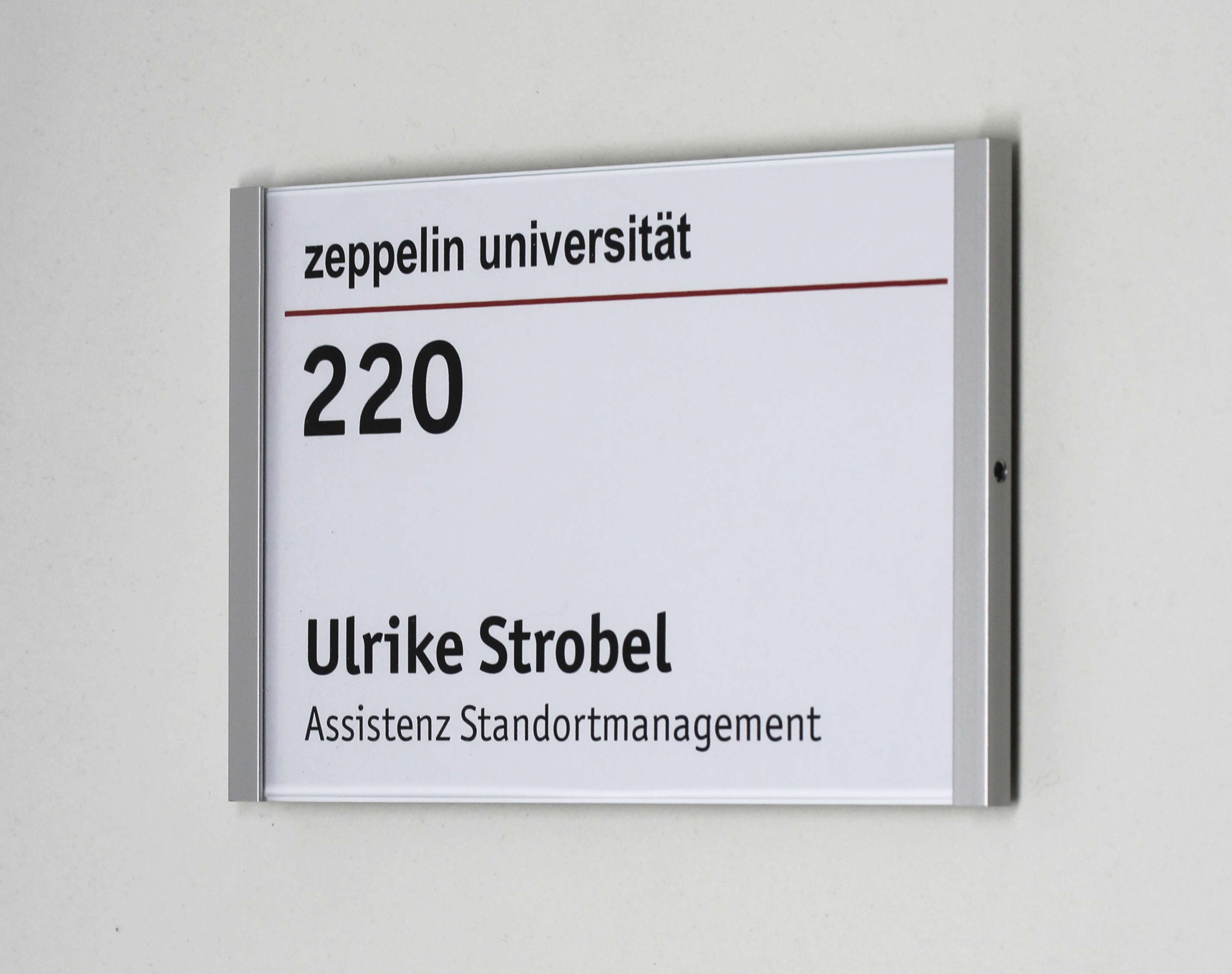 Türschild KRISTALLINO.s-ESG - 216 x 148,5 mm (BxH) A5 quer