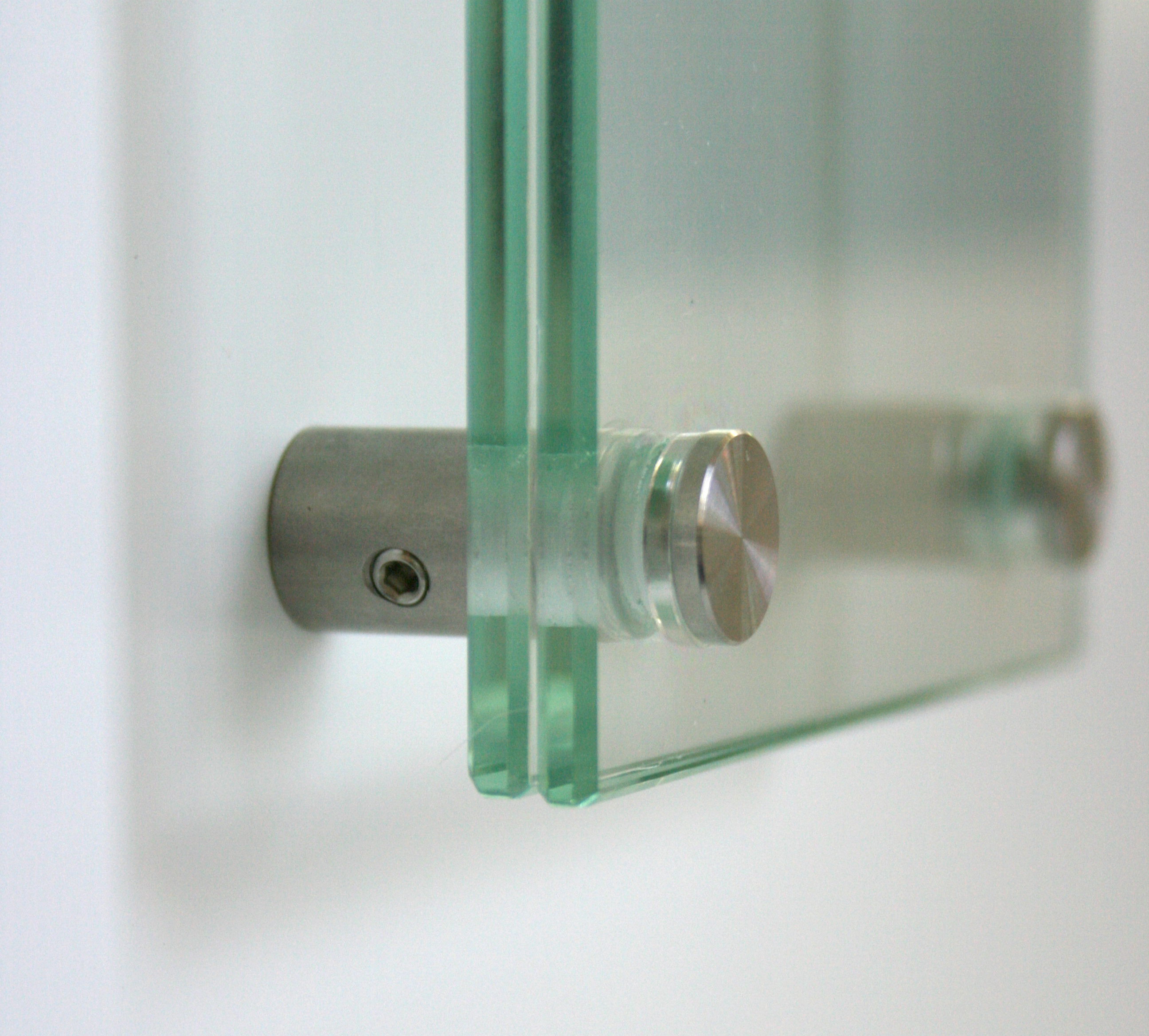 Glas-Türschild KRISTALLUM-R - 130 x 200 mm (BxH)