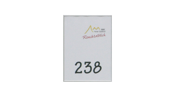 Türschild FORMO.flach - 108,5 x 152 mm A6 hoch
