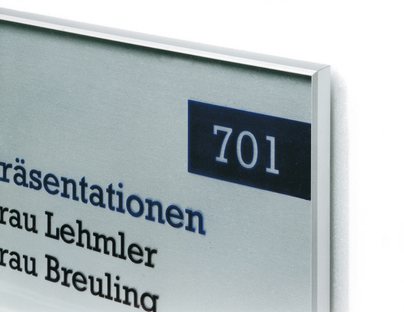 Türschild Unitex-L - 155 x 210 mm (hoch oder quer)