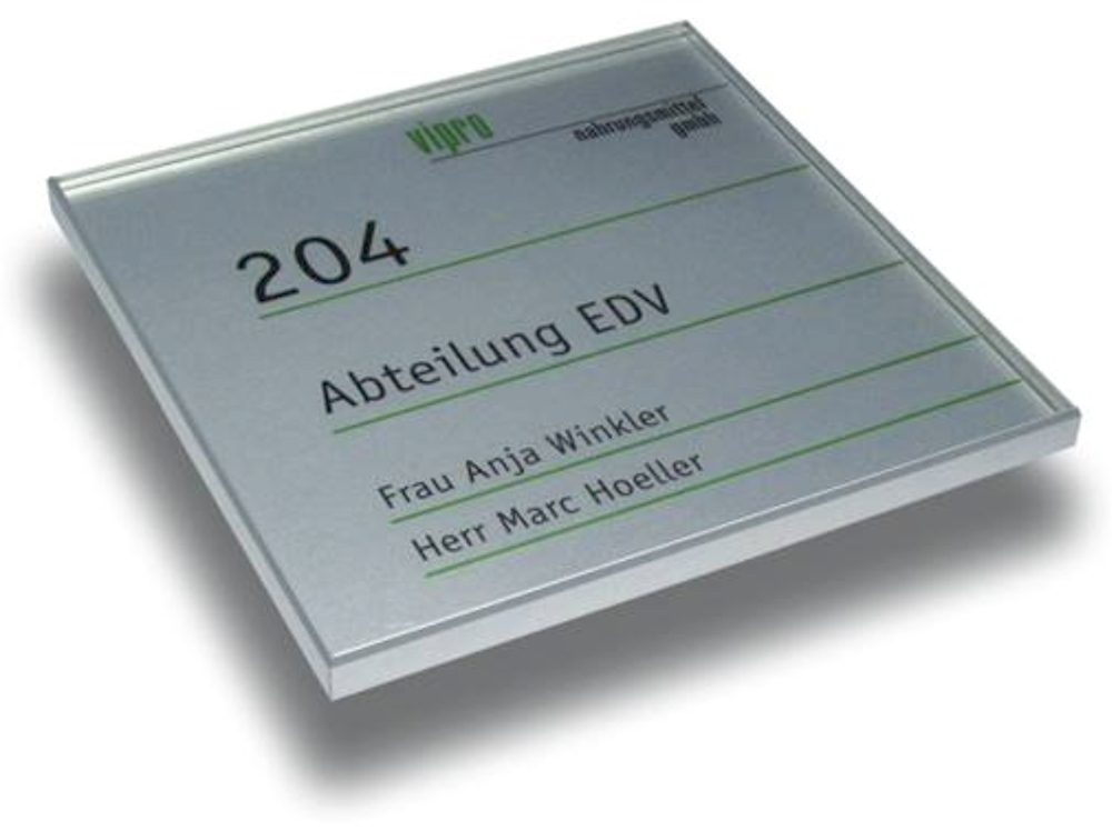Türschild Unitex-L - 155 x 210 mm (hoch oder quer)