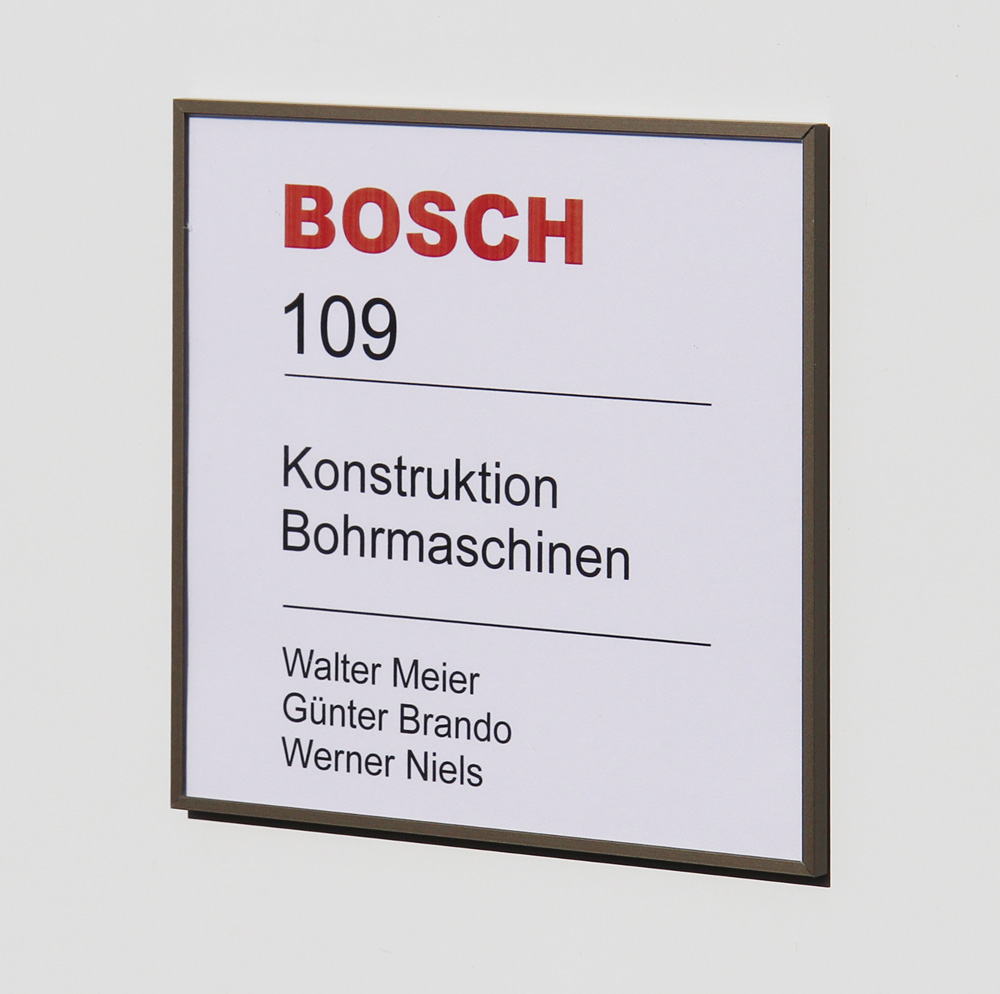 Türschild MADRID Bronze Line - 150,5 x 105,5 mm A6 quer