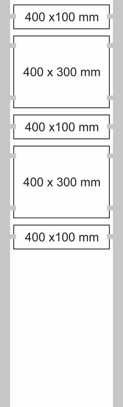 Edelstahl-Schildständer - Typ HGH-Dibond-4030