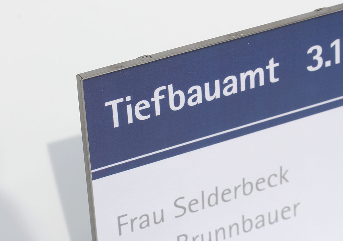 Türschild RIO - 149,5 x 74,5 mm (hoch oder quer)
