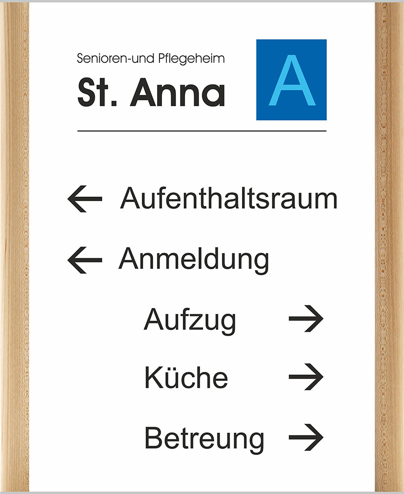 Türschild Westerwald-Ahorn - 347 x 424 mm (BxH) A3 hoch