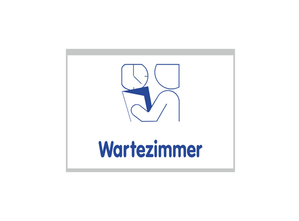 Türschild NIRO.plex - 150,5 x 110 mm, A6 quer
