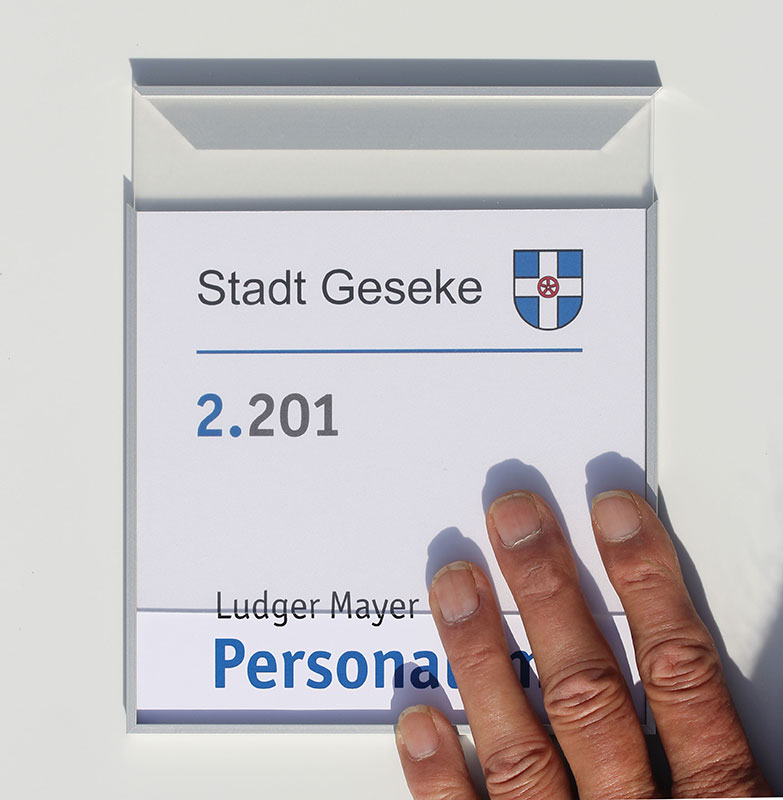 Textwechsel ohne Werkzeug