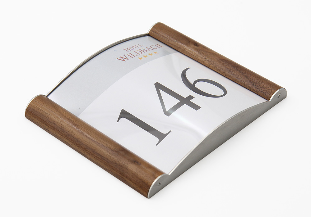 Türschild Westerwald-Nussbaum - 470 x 301 mm (BxH) A3 quer