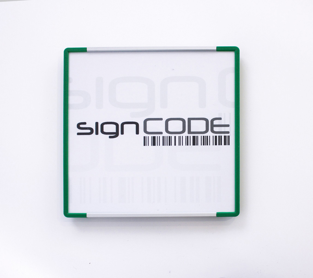 Türschild SignCode Color - 148 x 105 mm (hoch oder quer)