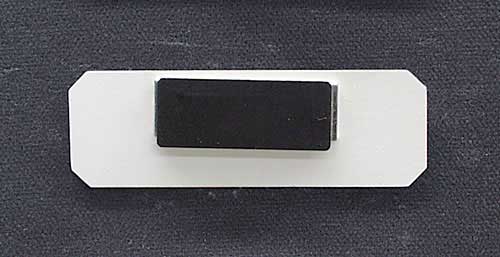 Namensschild Achteck-Standard - 75 x 25 mm