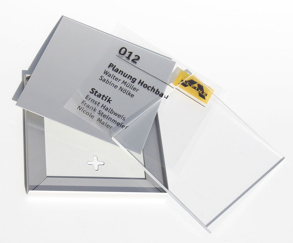 Türschild Unitex-L - 155 x 210 mm (hoch oder quer)