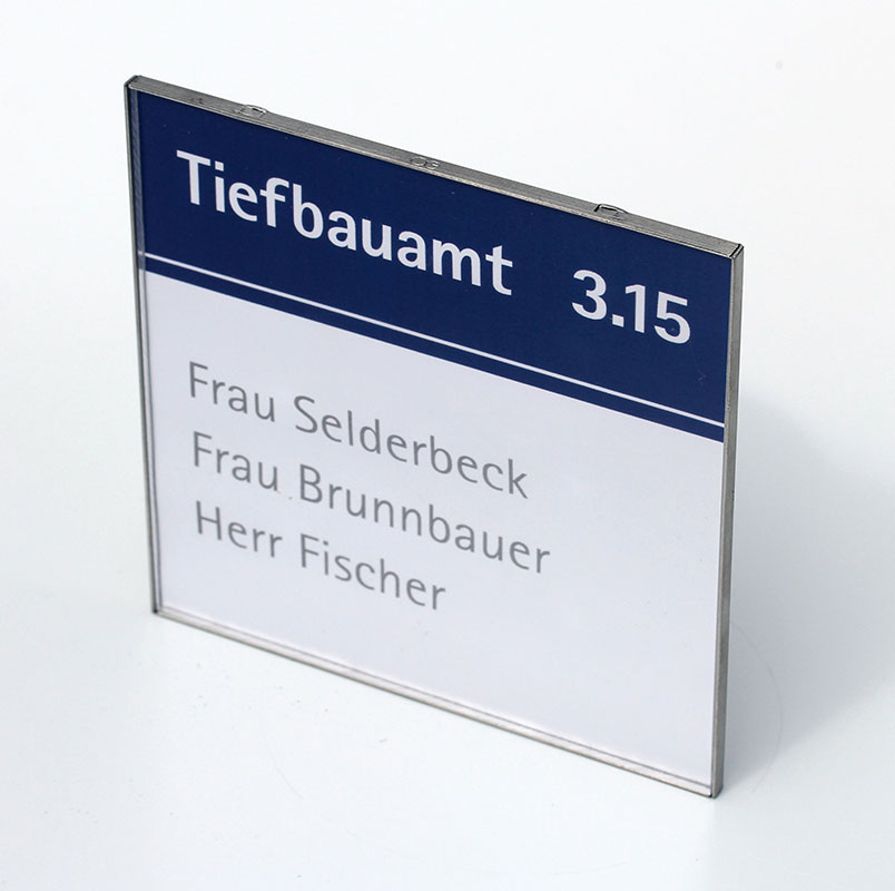Türschild RIO - 149,5 x 74,5 mm (hoch oder quer)