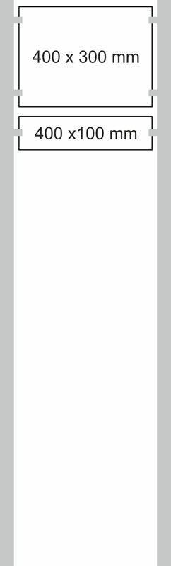 Edelstahl-Schildständer - Typ HGH-Dibond-4030