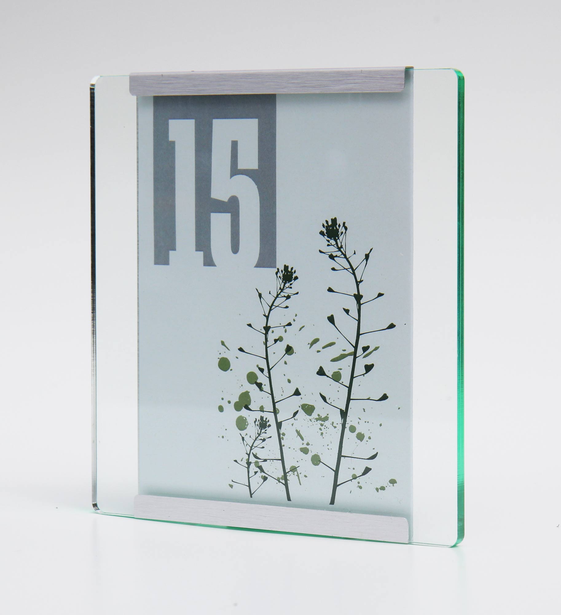 Türschild NIRO.glaslook - 180 x 105 mm (BxH)