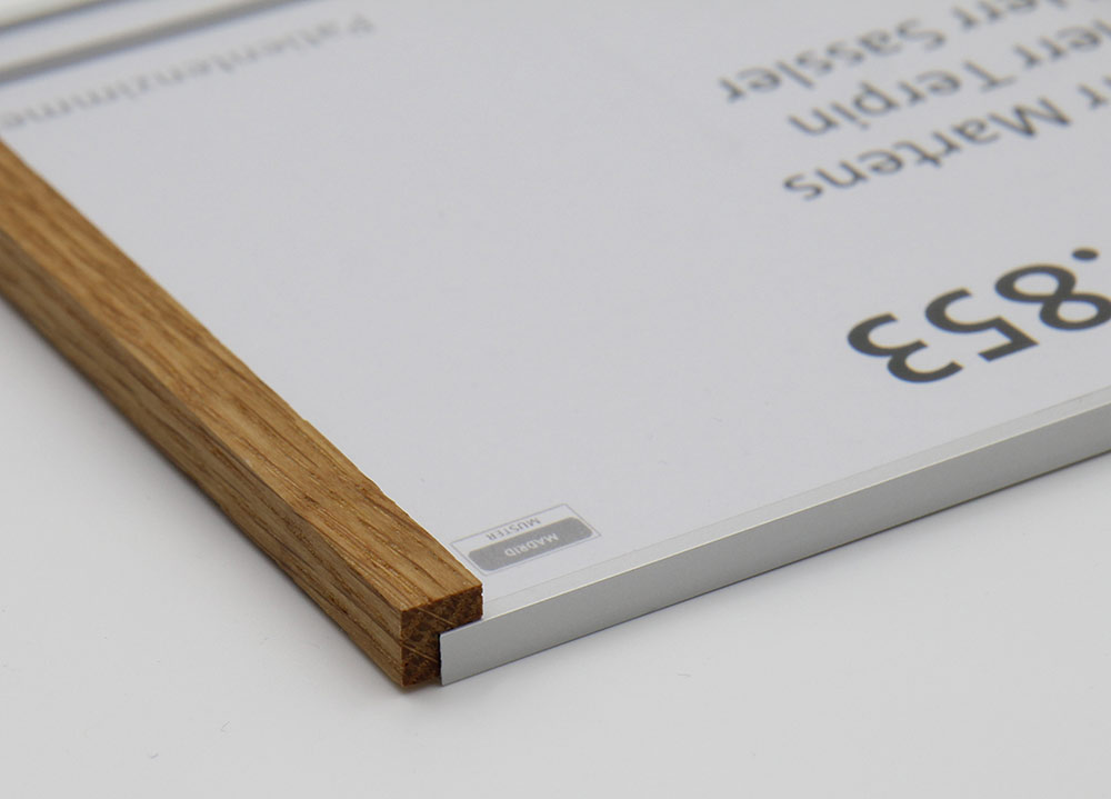 Türschild LMH Silver Line Eiche - 159,5 x 150,5 mm