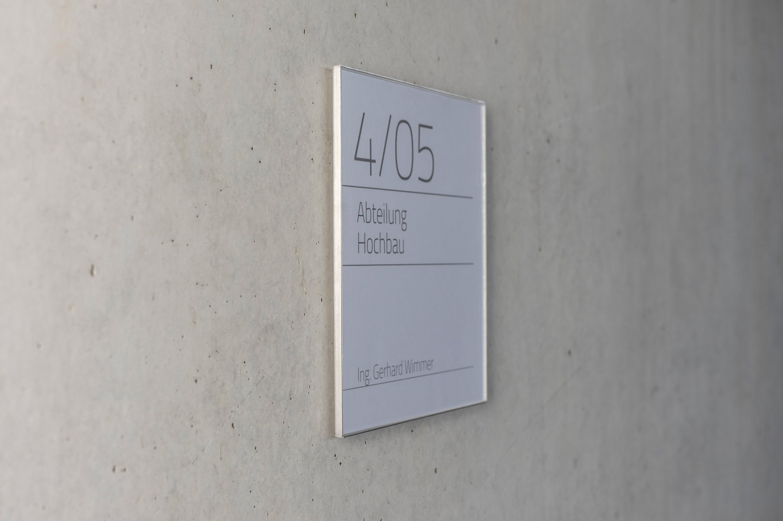 Türschild NIRO.clic - 150,5 x 150,5 mm