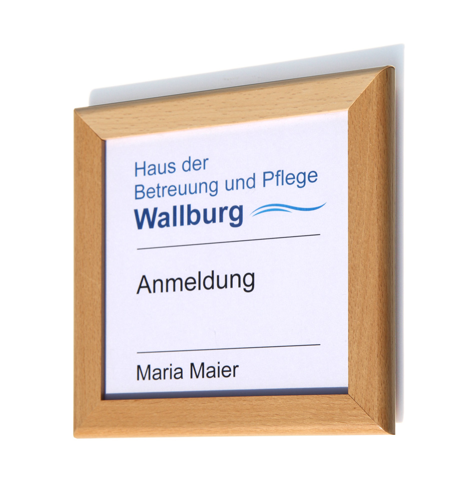 Türschild WoodSign-Buche - 234 x 321 mm A4 hoch