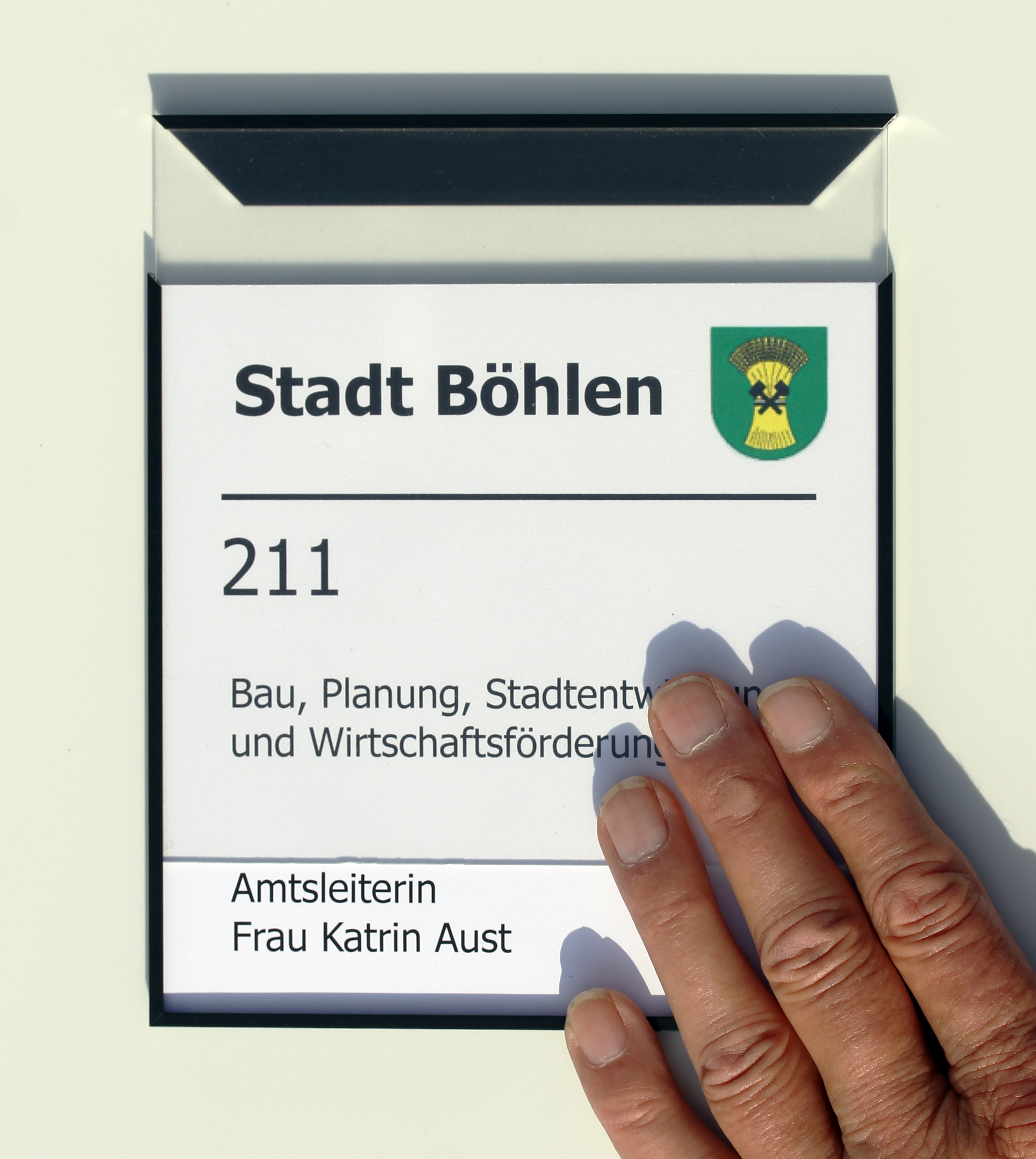 Türschild MADRID Black Line  - 150,5 x 150,5 mm