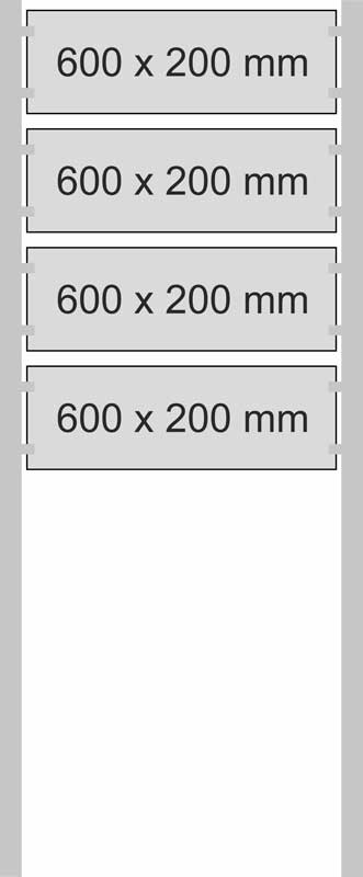 Edelstahl-Schildständer - Typ HGH-V2A-6020-4