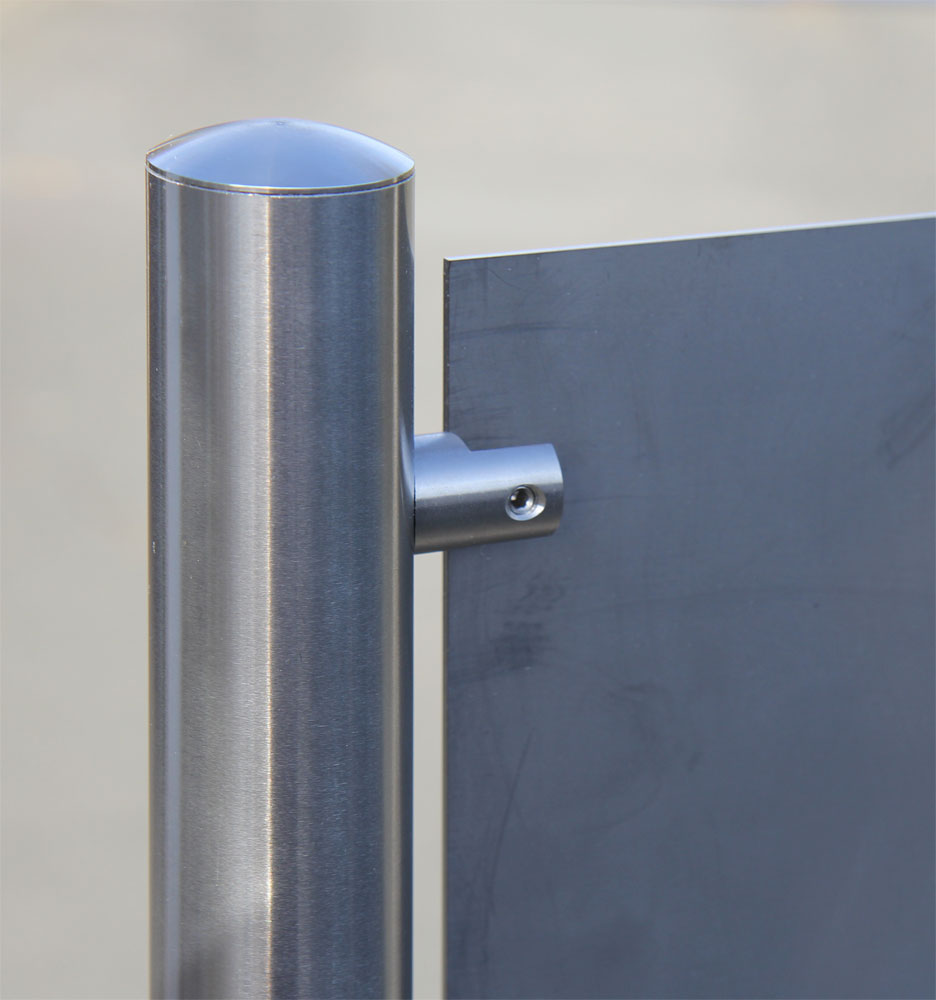 Edelstahl-Schildständer - Typ HGH-V2A-4030