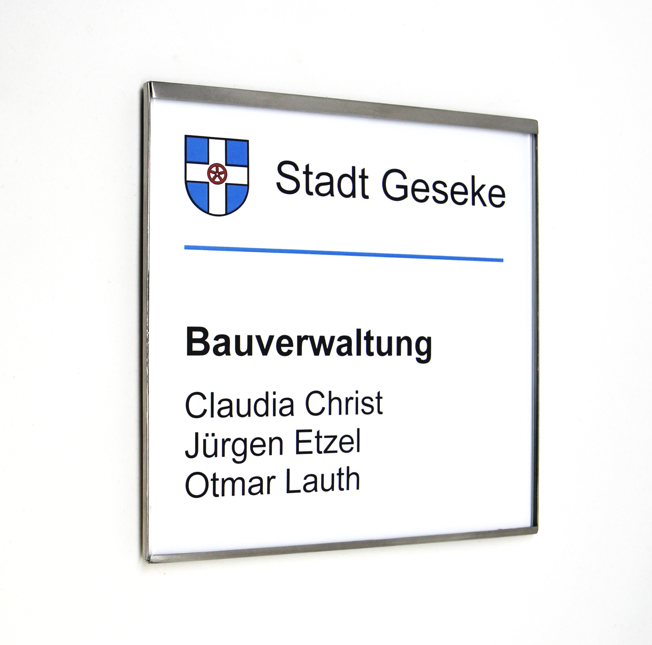 Türschild GlasFix - 150 x 150 mm (BxH)
