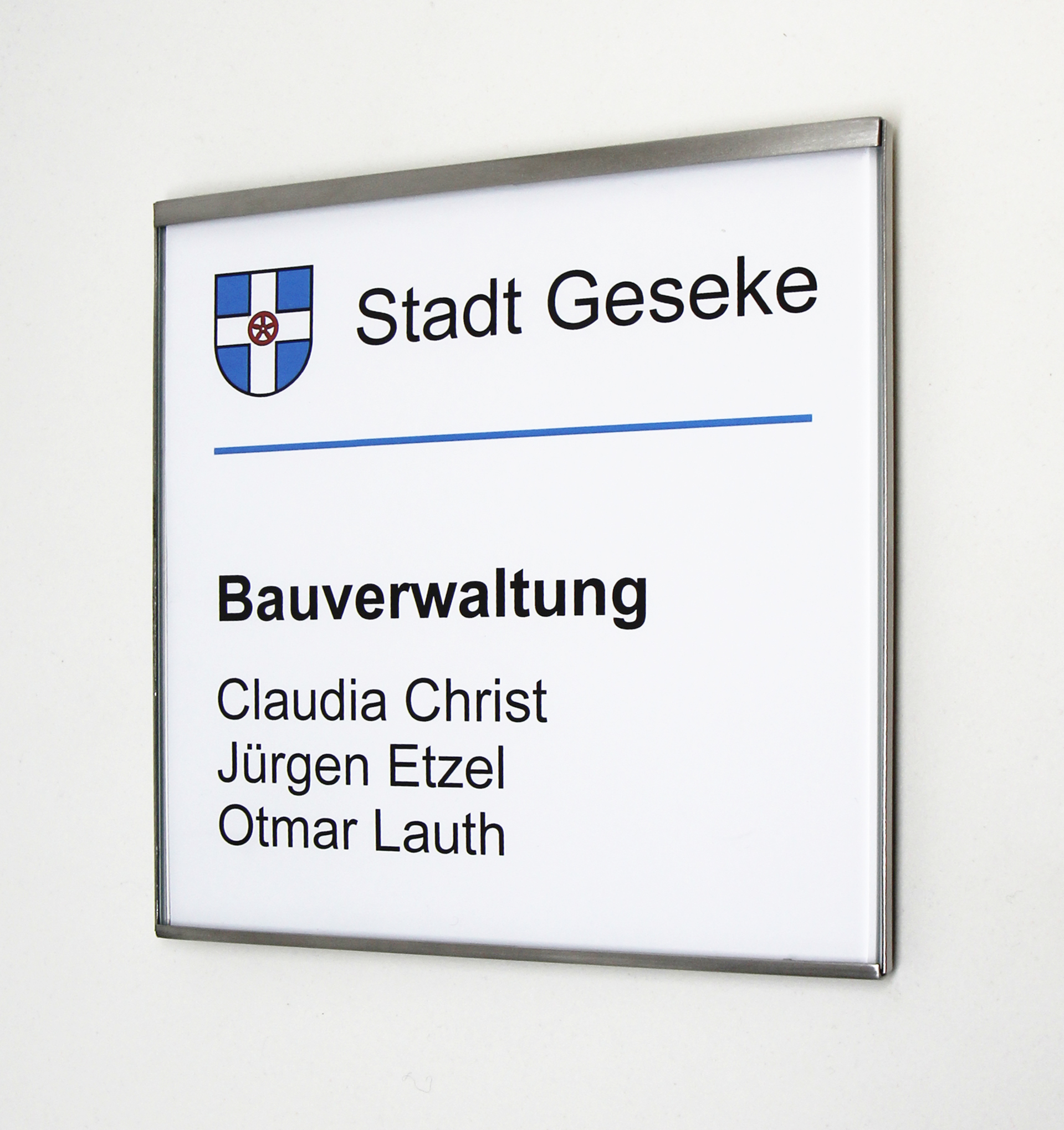 Türschild GlasFix - 150 x 150 mm (BxH)