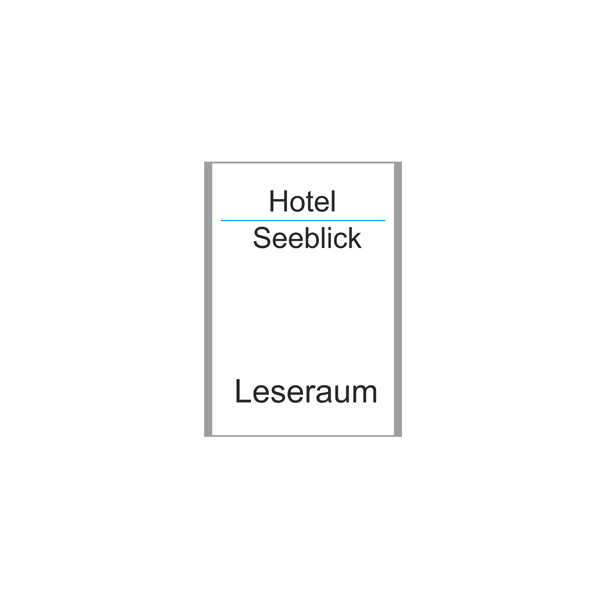 Türschild ALU.b1 - 108 x 150,5 mm (BxH, A6 hoch