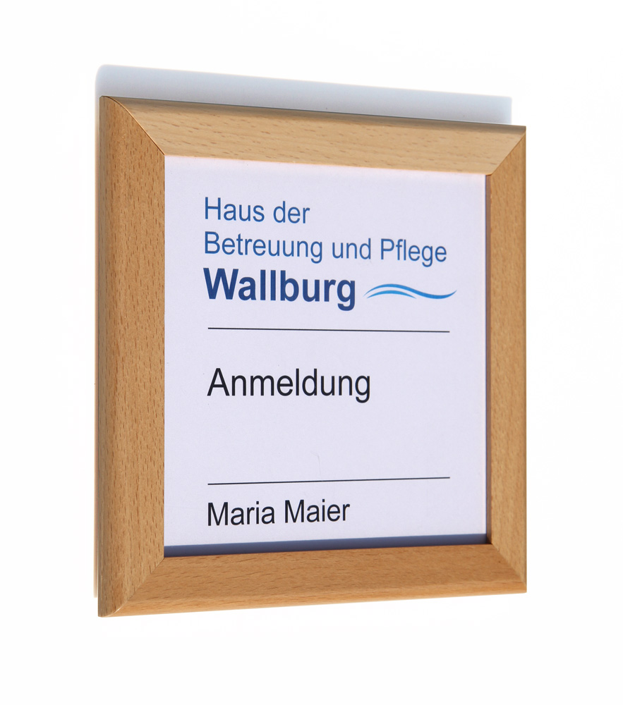 Türschild WoodSign-Buche - 234 x 321 mm A4 hoch