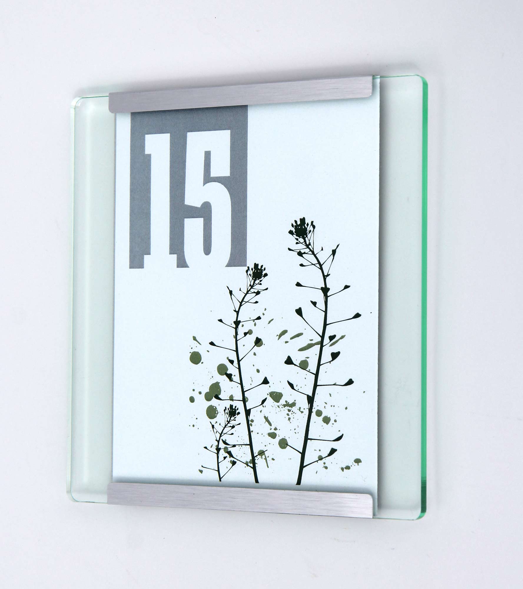 Türschild NIRO.glaslook - 180 x 105 mm (BxH)