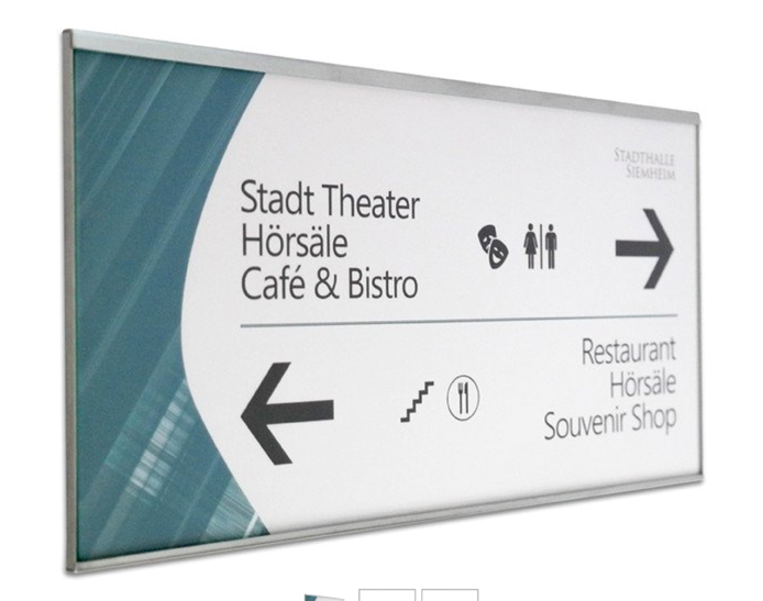 Infoschild NIRO.plex - 299,5 x 215,5 mm, A4 quer