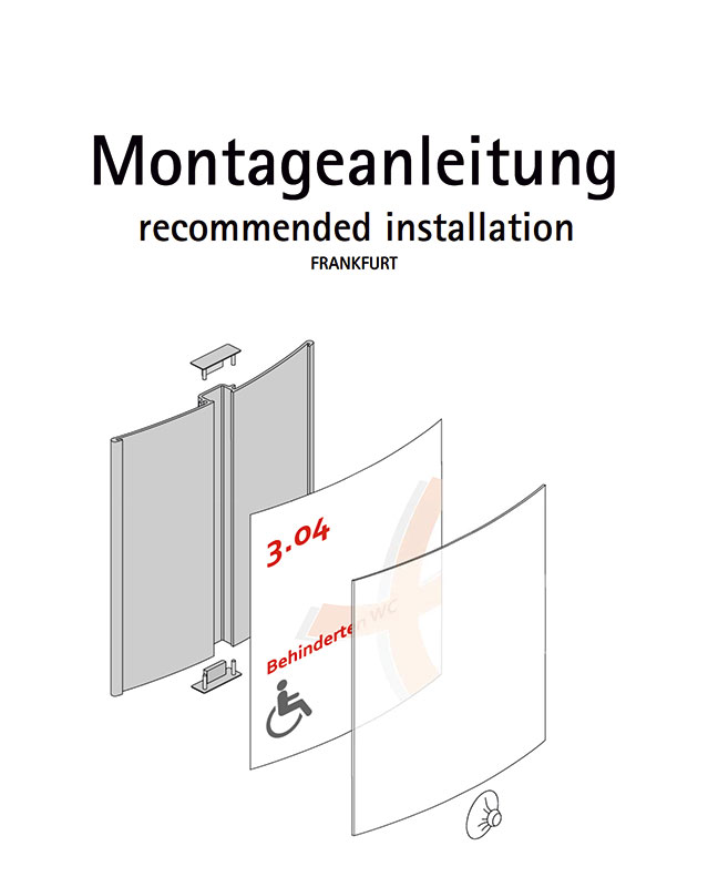 Türschild FRANKFURT - 317 x 210 mm A4 quer