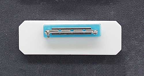 Namensschild Achteck-Elegant - 75 x 25 mm